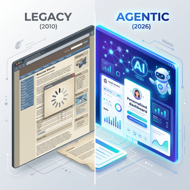 Legacy vs Agentic Site Comparison